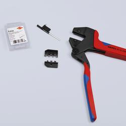 Knipex Crimp-Systemzange für auswechselbare Crimpeinsätze mit Mehrkomponenten-Hüllen brüniert 200 mm Nr. 97 43 200