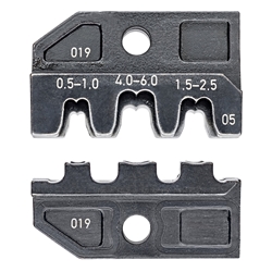 Knipex Crimpeinsatz für unisolierte, offene Steckverbinder 4,8 + 6,3 mm Nr. 97 49 05