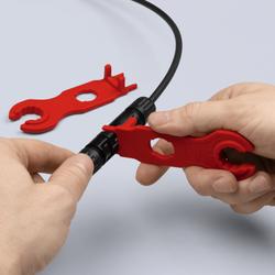 Knipex Montagewerkzeug-Set 2-teilig für Solar-Steckverbinder MC4 (Multi-Contact) 115 mm (SB-Karte/Blister) Nr. 97 49 66 2
