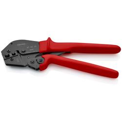 Knipex Crimpzange auch für Zweihandbedienung mit rutschhemmenden Kunststoff-Hüllen brüniert 250 mm Nr. 97 52 19