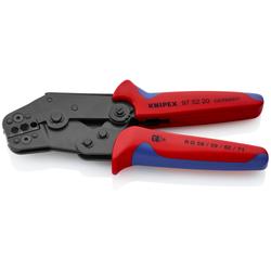 Knipex Crimpzange kurze Bauform mit Mehrkomponenten-Hüllen brüniert 195 mm Nr. 97 52 20