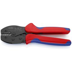 Knipex PreciForce® Crimpzange mit Mehrkomponenten-Hüllen brüniert 220 mm (SB-Karte/Blister) Nr. 97 52 30 SB