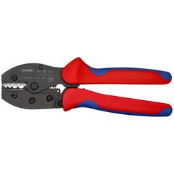 Knipex PreciForce® Crimpzange mit Mehrkomponenten-Hüllen brüniert 220 mm Nr. 97 52 33