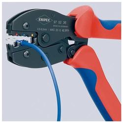 Knipex PreciForce® Crimpzange mit Mehrkomponenten-Hüllen brüniert 220 mm Nr. 97 52 36