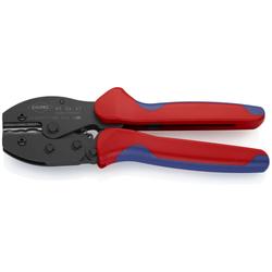 Knipex PreciForce® Crimpzange mit Mehrkomponenten-Hüllen brüniert 220 mm Nr. 97 52 37