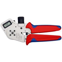Knipex Vierdornpresszange für gedrehte Kontakte mit Mehrkomponenten-Hüllen verchromt 195 mm Nr. 97 52 63 DG