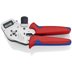Knipex Vierdornpresszange für gedrehte Kontakte mit Mehrkomponenten-Hüllen verchromt 195 mm Nr. 97 52 63 DG