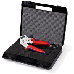 Knipex Vierdornpresszange für gedrehte Kontakte mit Mehrkomponenten-Hüllen verchromt 195 mm Nr. 97 52 63 DG
