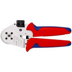 Knipex Vierdornpresszange für gedrehte Kontakte mit Mehrkomponenten-Hüllen verchromt 180 mm Nr. 97 52 63