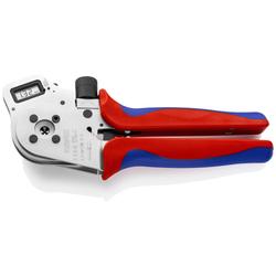 Knipex Vierdornpresszange für gedrehte Kontakte mit Mehrkomponenten-Hüllen verchromt 250 mm Nr. 97 52 65 DG