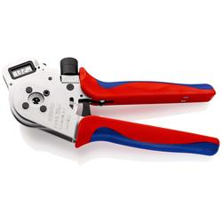 Knipex Vierdornpresszange für gedrehte Kontakte mit Mehrkomponenten-Hüllen verchromt 250 mm Nr. 97 52 65 DG