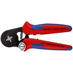 Knipex Selbsteinstellende Crimpzange für Aderendhülsen mit Seiteneinführung mit Mehrkomponenten-Hüllen brüniert 180 mm (SB-Karte/Blister) Nr. 97 53 04 SB