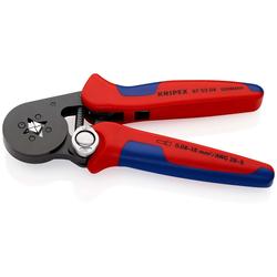 Knipex Selbsteinstellende Crimpzange für Aderendhülsen mit Seiteneinführung mit Mehrkomponenten-Hüllen brüniert 180 mm (SB-Karte/Blister) Nr. 97 53 04 SB