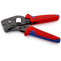 Knipex Selbsteinstellende Crimpzange für Aderendhülsen mit Fronteinführung mit Mehrkomponenten-Hüllen brüniert 190 mm Nr. 97 53 08