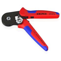 Knipex Selbsteinstellende Crimpzange für Aderendhülsen mit Seiteneinführung mit Mehrkomponenten-Hüllen brüniert 180 mm Nr. 97 53 14