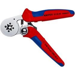 Knipex Selbsteinstellende Crimpzange für Aderendhülsen mit Seiteneinführung mit Mehrkomponenten-Hüllen verchromt 180 mm Nr. 97 55 04