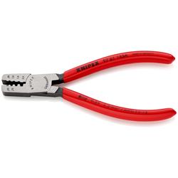 Knipex Crimpzange für Aderendhülsen mit Kunststoff überzogen 145 mm (SB-Karte/Blister) Nr. 97 61 145 A SB