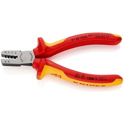 Knipex Crimpzange für Aderendhülsen isoliert mit Mehrkomponenten-Hüllen, VDE-geprüft 145 mm Nr. 97 68 145 A