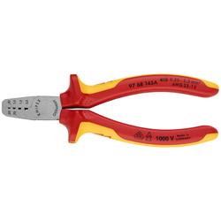 Knipex Crimpzange für Aderendhülsen isoliert mit Mehrkomponenten-Hüllen, VDE-geprüft 145 mm Nr. 97 68 145 A