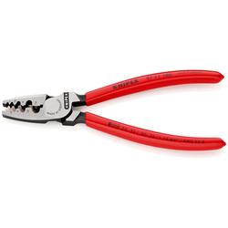 Knipex Crimpzange für Aderendhülsen mit Kunststoff überzogen 180 mm (SB-Karte/Blister) Nr. 97 71 180 SB