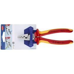 Knipex Crimpzange für Aderendhülsen isoliert mit Mehrkomponenten-Hüllen, VDE-geprüft 180 mm (SB-Karte/Blister) Nr. 97 78 180 SB
