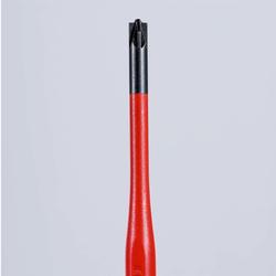 Knipex Schraubendreher (Slim) PlusMinus Pozidriv PZ® isolierender Mehrkomponenten-Griff, VDE-geprüft brüniert 187 mm Nr. 98 25 01 SLS