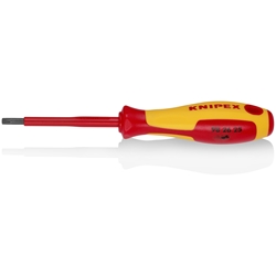 Knipex Schraubendreher für Torx®-Schrauben isolierender Mehrkomponenten-Griff, VDE-geprüft brüniert 185 mm Nr. 98 26 25