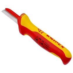 Knipex Kabelmesser isolierender Mehrkomponenten-Griff, VDE-geprüft 190 mm (SB-Karte/Blister) Nr. 98 54 SB