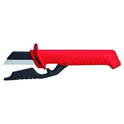 Knipex Kabelmesser mit auswechselbarer Klinge 190 mm (SB-Karte/Blister) Nr. 98 56 SB