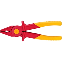 Knipex Greifzange aus Kunststoff isolierend mit Weichkunststoff-Zone für sicheren Halt Kunststoff 180 mm Nr. 98 62 01