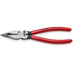 Knipex Spitz-Kombizange, poliert mit getauchten Griffen, SB Verpackung Nr. 08 21 185 SB