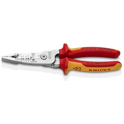 Knipex Multifunktions-Elektrikerzange, VDE geprüft Nr. 13 76 200 ME