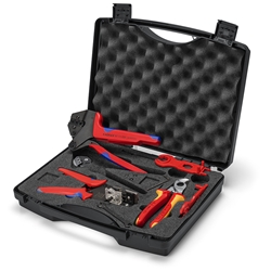 Knipex Werkzeugkoffer für Solar-Steckverbinder MC4 (Mulit-Contact) 4-10 mm², 7-teilig Nr. 97 91 04 V02