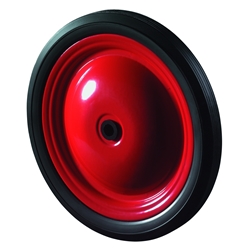 Rad, Rad Ø 210mm, PVC schwarz, Radb. 22mm, Nabenl. 69mm, Gleitlager, Radk. Stahl, Tragkr. 50kg Nr. A70.210