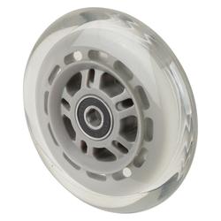 Skaterrad, Rad Ø 100mm, transparent, Radb. 24mm, Nabenl. 24mm, Kugellager 608 2RS, Radk. Kunststoff, Tragkr. 60kg Nr. A76.100