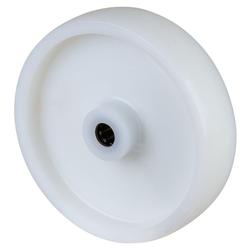 Rad, Rad Ø 200mm, Kunststoff weiß, Radb. 50mm, Nabenl. 58mm, Rollenlager, Radk. Kunststoff, Tragkr. 1.000kg Nr. B10.202