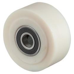 Rad, Rad Ø 125mm, Polyamid gegossen weiß, Radb. 55mm, Nabenl. 60mm, Kugellager, Radk. Polyamid gegossen, Tragkr. 2.000kg Nr. B16.125