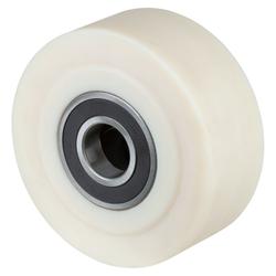 Rad, Rad Ø 200mm, Polyamid gegossen weiß, Radb. 80mm, Nabenl. 85mm, Kugellager, Radk. Polyamid gegossen, Tragkr. 4.500kg Nr. B16.205