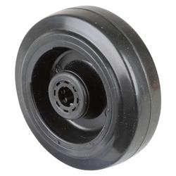Rad, Rad Ø 100mm, Elastik-Reifen schwarz, Radb. 30mm, Nabenl. 40mm, Rollenlager, Radk. Kunststoff, Tragkr. 140kg Nr. B60.100