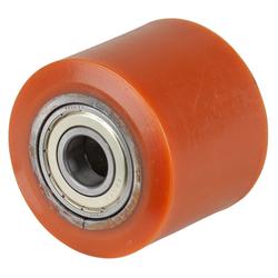 Rad, Rad Ø 80mm, Guss-Polyurethan rot 98+/-4 Shore A, Radb. 70mm, Nabenl. 70mm, Kugellager, Radk. Stahl, Tragkr. 700kg Nr. C40.80.20B