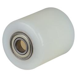 Rad, Rad Ø 82mm, Guss-Polyurethan rot 98+/-4 Shore A, Radb. 70mm, Nabenl. 66mm, Kugellager, Radk. Stahl, Tragkr. 700kg Nr. C40.82.20B