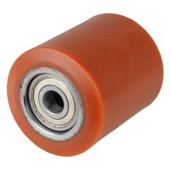 Rad, Rad Ø 85mm, Guss-Polyurethan rot 98+/-4 Shore A, Radb. 100mm, Nabenl. 93mm, Kugellager, Radk. Stahl, Tragkr. 1.000kg Nr. C40.85.17C