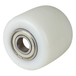 Rad, Rad Ø 82mm, Polyamid weiß, Radb. 70mm, Nabenl. 73mm, Kugellager, Radk. Polyamid, Tragkr. 700kg Nr. C45/82/70/73/20