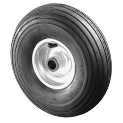 Luftrad, Rad Ø 260mm, Gummi schwarz, Radb. 85mm, Nabenl. 50mm, Rollenlager, Radk. Stahl, Tragkr. 170kg, Rillenprofil Nr. C90.260