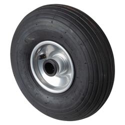 Luftrad, Rad Ø 260mm, Gummi schwarz, Radb. 85mm, Nabenl. 75mm, Rollenlager, Radk. Stahl, Tragkr. 170kg, Rillenprofil Nr. C90.264