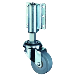 Leiter-Lenkrolle, Rad Ø 50mm, Gummirad, Radb. 18mm, Tragkr. 40kg Nr. E30.051
