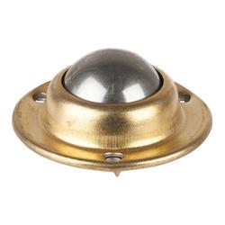 Kugelrollen, Kugel Ø 24mm, Stahl, zum Anschrauben, Tragkr. 25kg Nr. E31.024