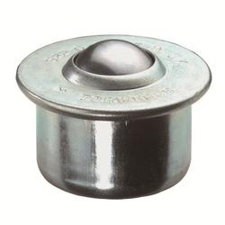 Kugelrollen, Kugel Ø 22mm, Stahl, zum Stecken, Tragkr. 130kg Nr. E32.022
