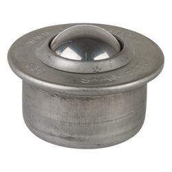Kugelrollen, Kugel Ø 30mm, Stahl, zum Stecken, Tragkr. 190kg Nr. E34.030