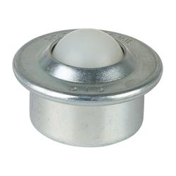 Kugelrollen, Kugel Ø 15mm, Kunststoff, zum Stecken, Tragkr. 7kg Nr. E36.015